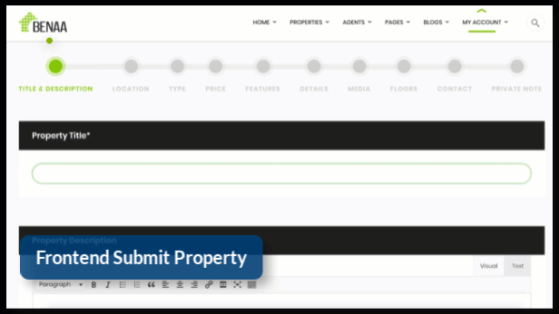 frontend property submit